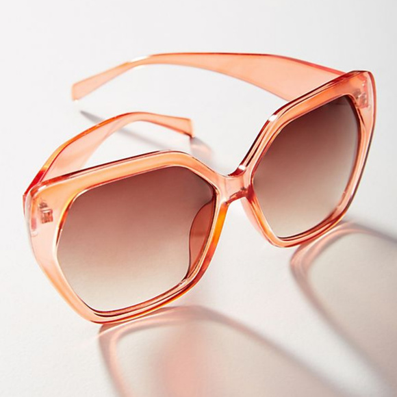Anthropologie Accessories - Anthropologie Oversize Red Sunglasses